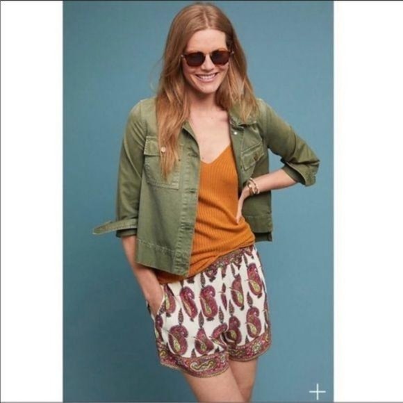 Anthropologie Pants - Anthropologie ett twa Scarf-Printed Shorts Size S